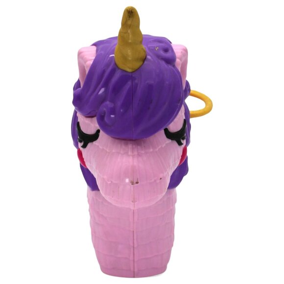 Polly Pocket Micro 1" Doll Unicorn Carry Case Playset With Rainbow & Castle - Picture 6 of 7